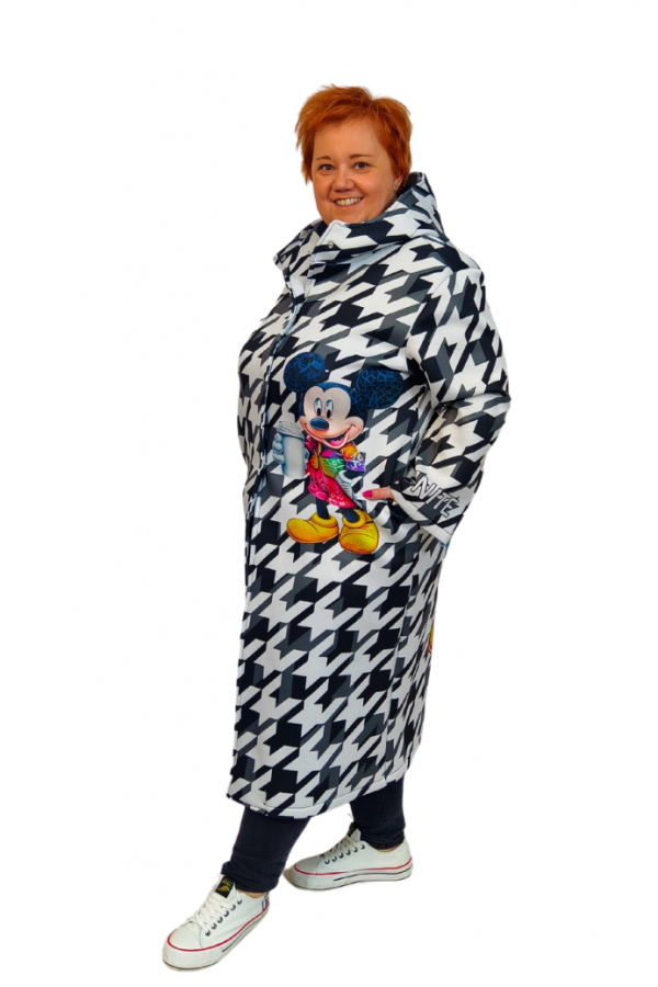 "Penový" nezateplený kabátik s potlačou - Mickey